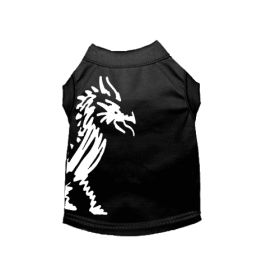 Hairmes Dragon Tee (Color: Black, size: small)