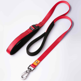 Canny Leash (Color: Red, size: Puppy/small dog - 5/8" width 4 ft length)