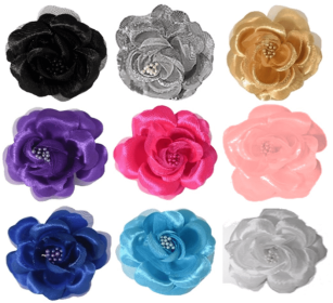 FL2001 | Pearl Rose Dog Pet Bow|Pets Ribbons (Color: LIGHT PINK)